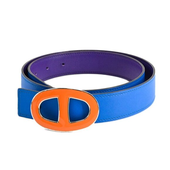 Hermes Belt Chaine D\'ancre Blue Hydra Iris main image 4